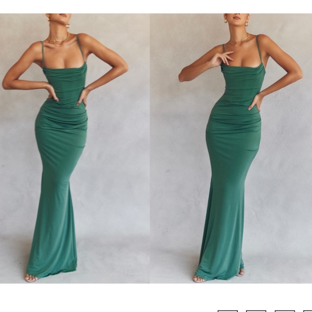 House of CB Green Maxi Dress